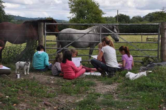 Mid Wales Arts B&B Caersws Eksteriør billede